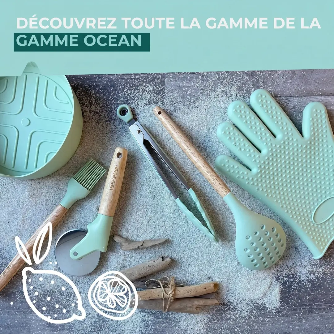 Keuken- en bakkwast met siliconen haren Fackelmann OCEAN