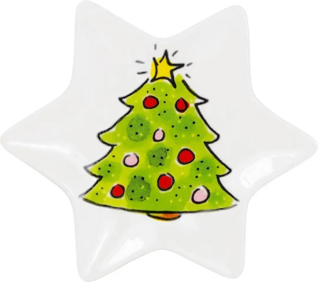 Blond Amsterdam Tree Kerst Bord Ster