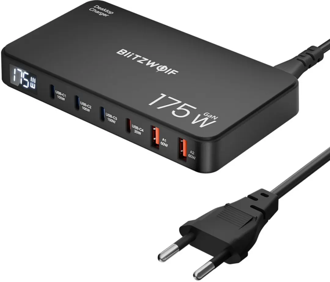 BlitzWolf BW-S30 175W USB-C USB-A Snellader