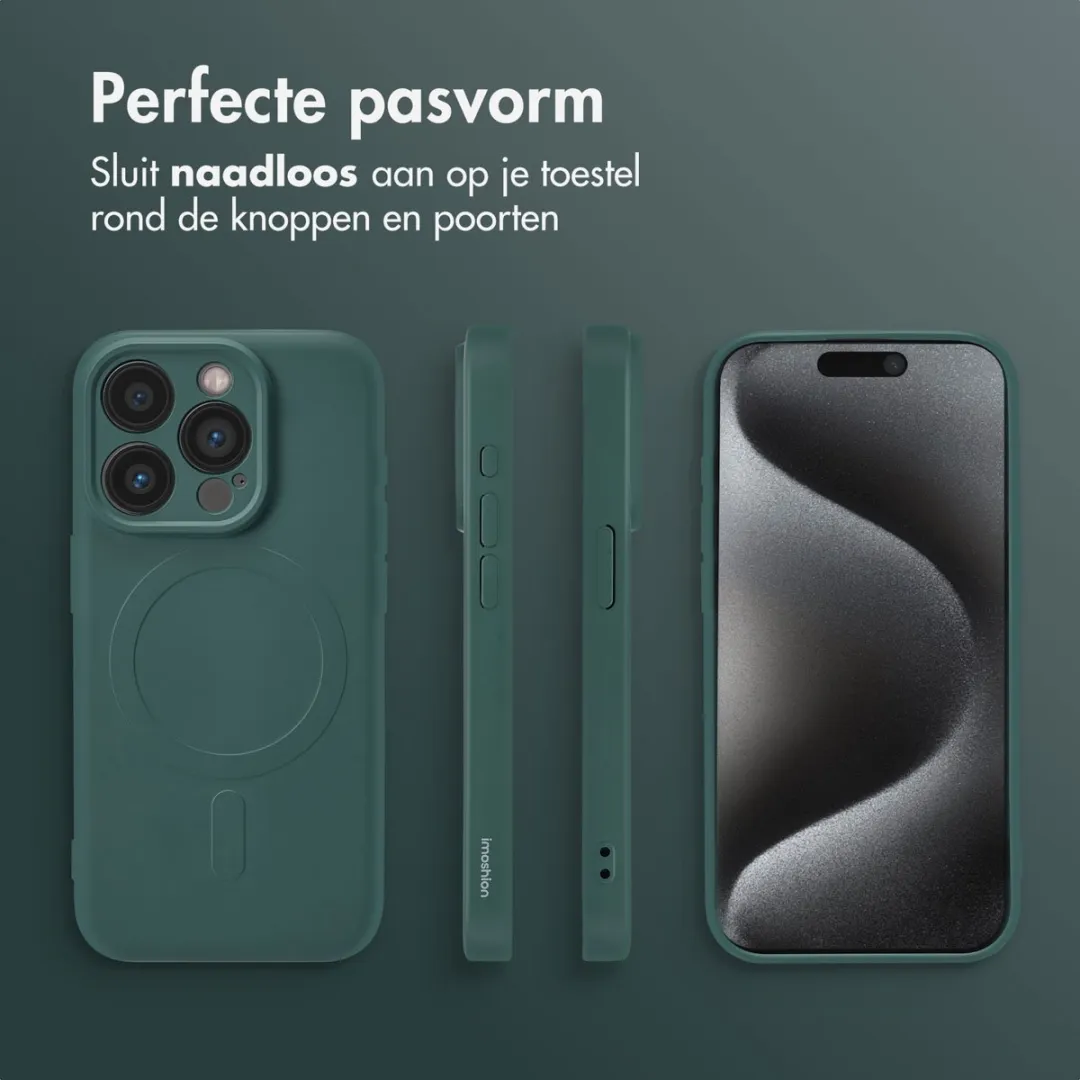 Imoshion Hoesje iPhone 15 Pro - Donkergroen - MagSafe - afbeelding 6 van 6