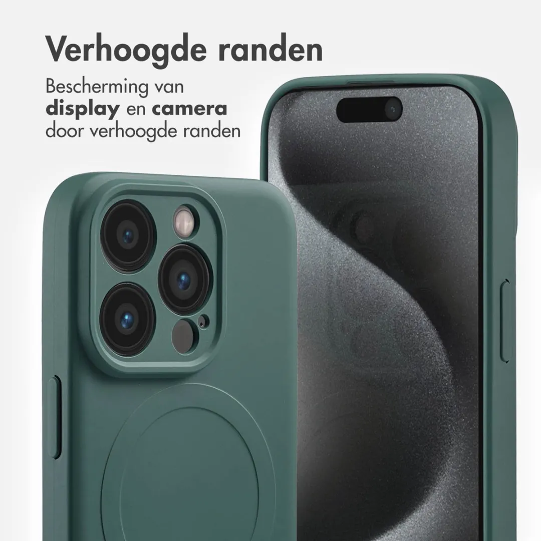 Imoshion Hoesje iPhone 15 Pro - Donkergroen - MagSafe