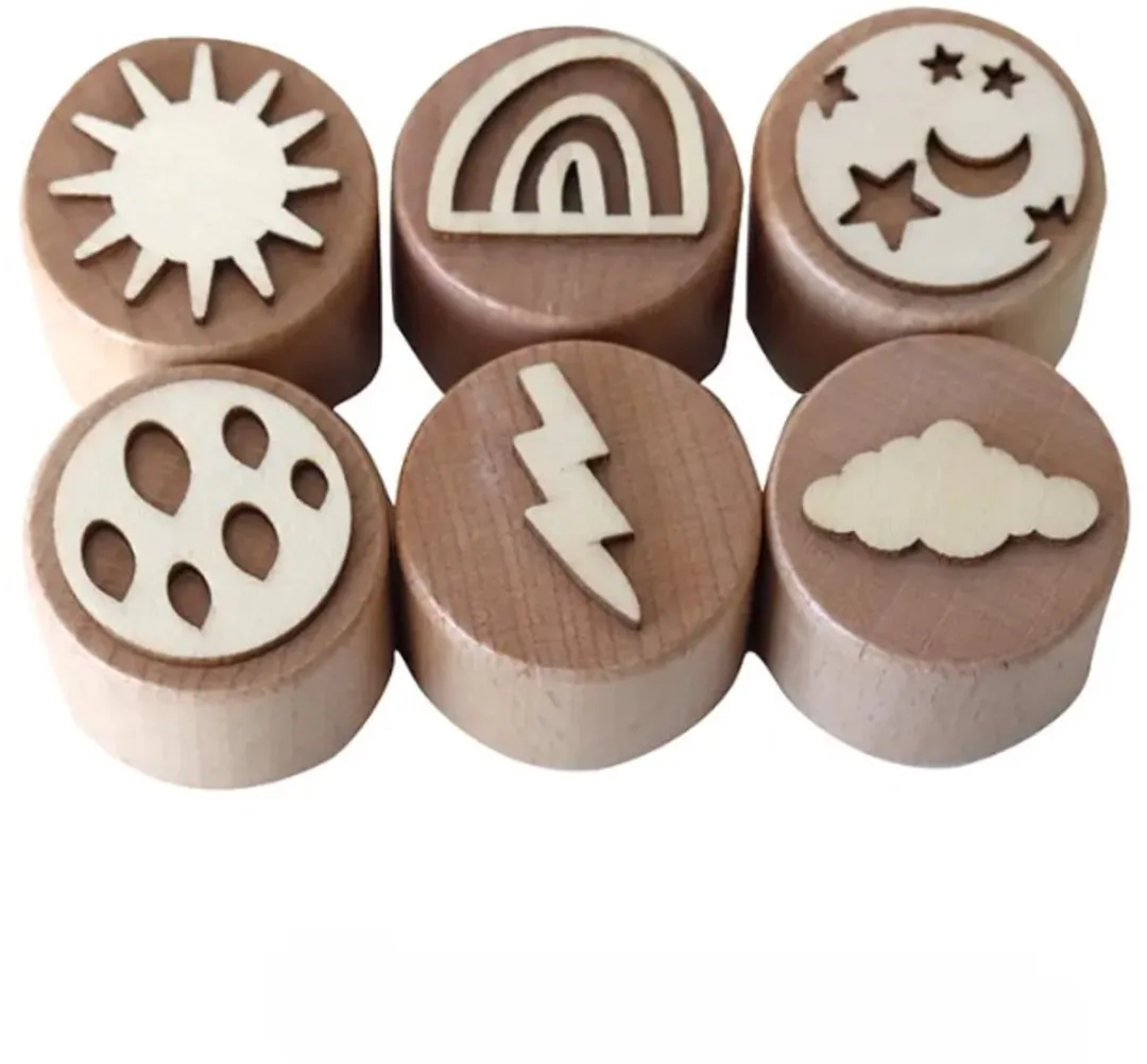LiasToys Houten Stempel Set Het Weer