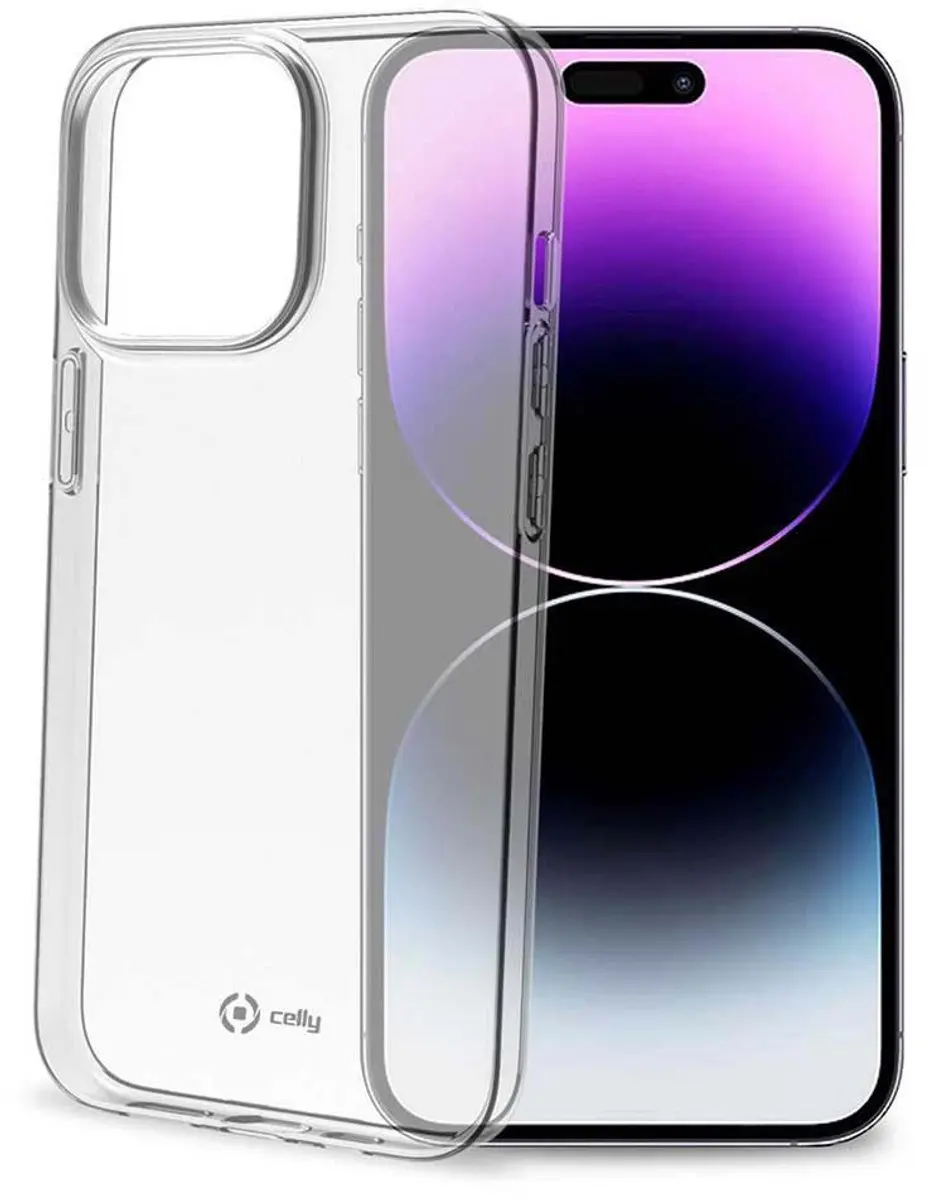Celly Gelskin Hoesje iPhone 14 Pro Max - Transparant - afbeelding 2 van 5