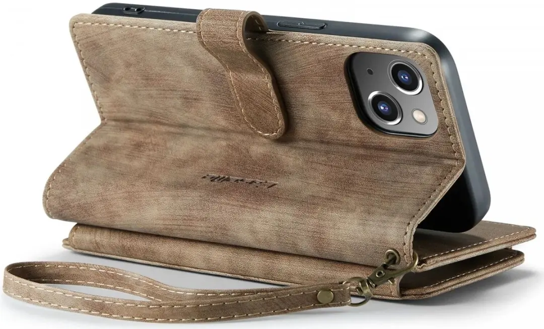 CaseMe C30 Hoesje iPhone 14 Bruin - afbeelding 6 van 6