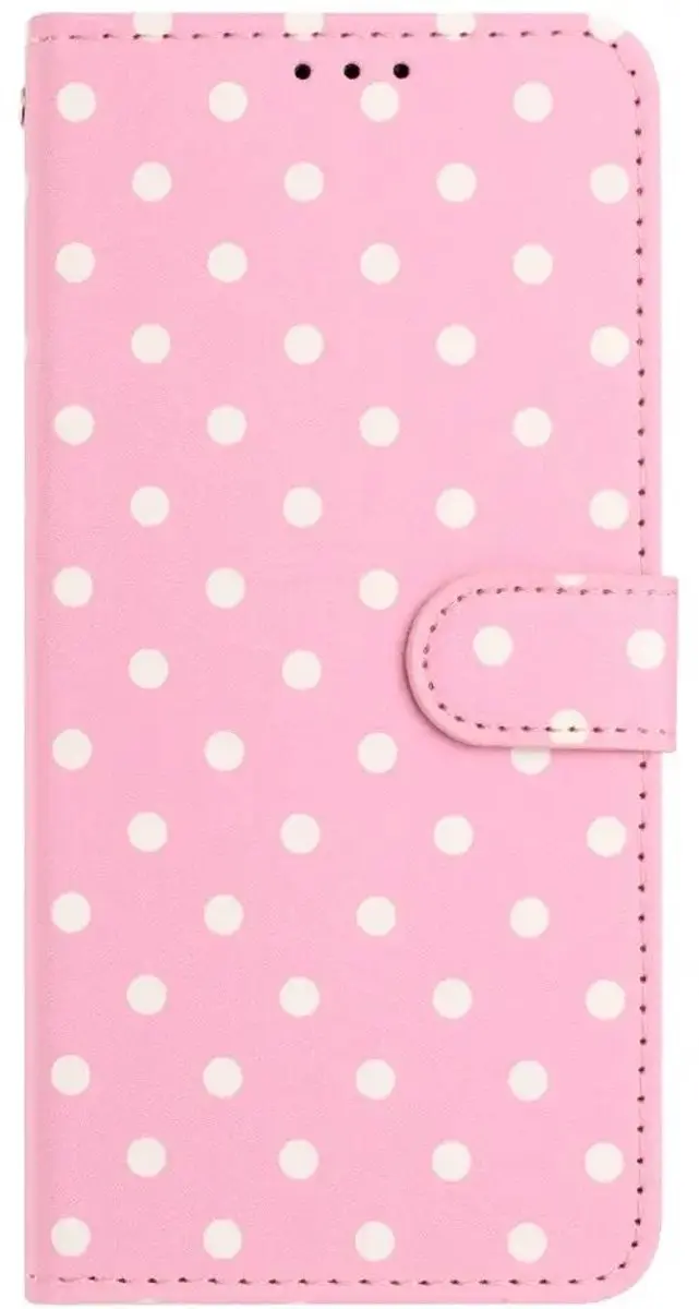 Portemonnee Hoesje Google Pixel 11 Pro Polka Dot - Roze - afbeelding 5 van 6