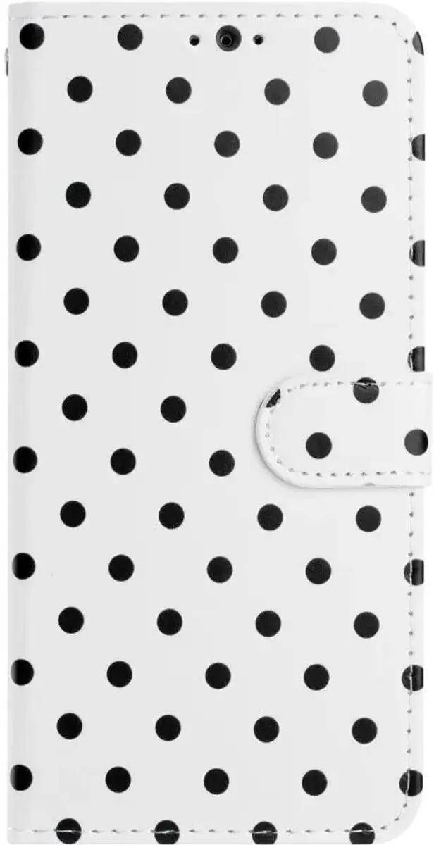 Hoesje Google Pixel 11 Pro XL Portemonnee - Polka Dot - Wit - afbeelding 6 van 6