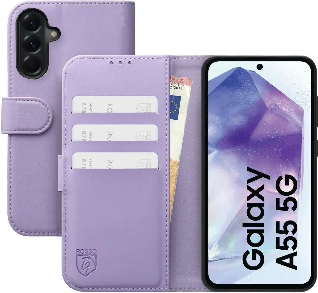 Rosso Element Modern Hoesje Geschikt voor Samsung Galaxy A55