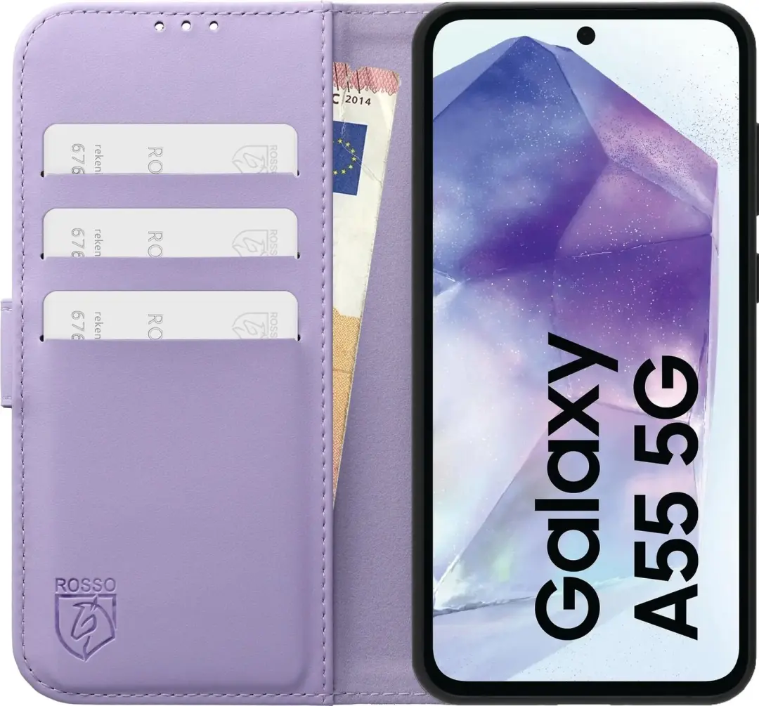 Rosso Element Modern Hoesje Galaxy A55 - Paars - afbeelding 3 van 6