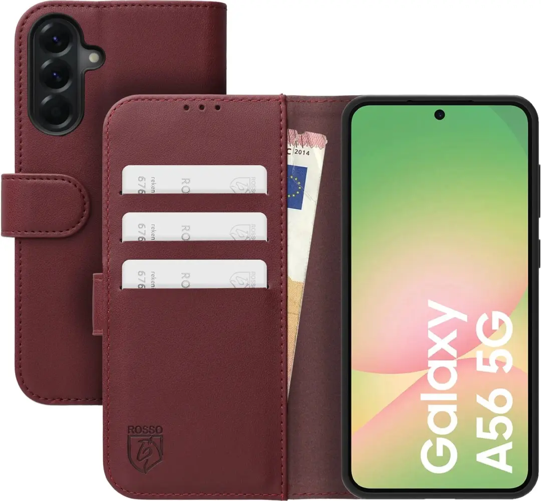 Rosso Element Modern Hoesje Geschikt voor Samsung Galaxy A56
