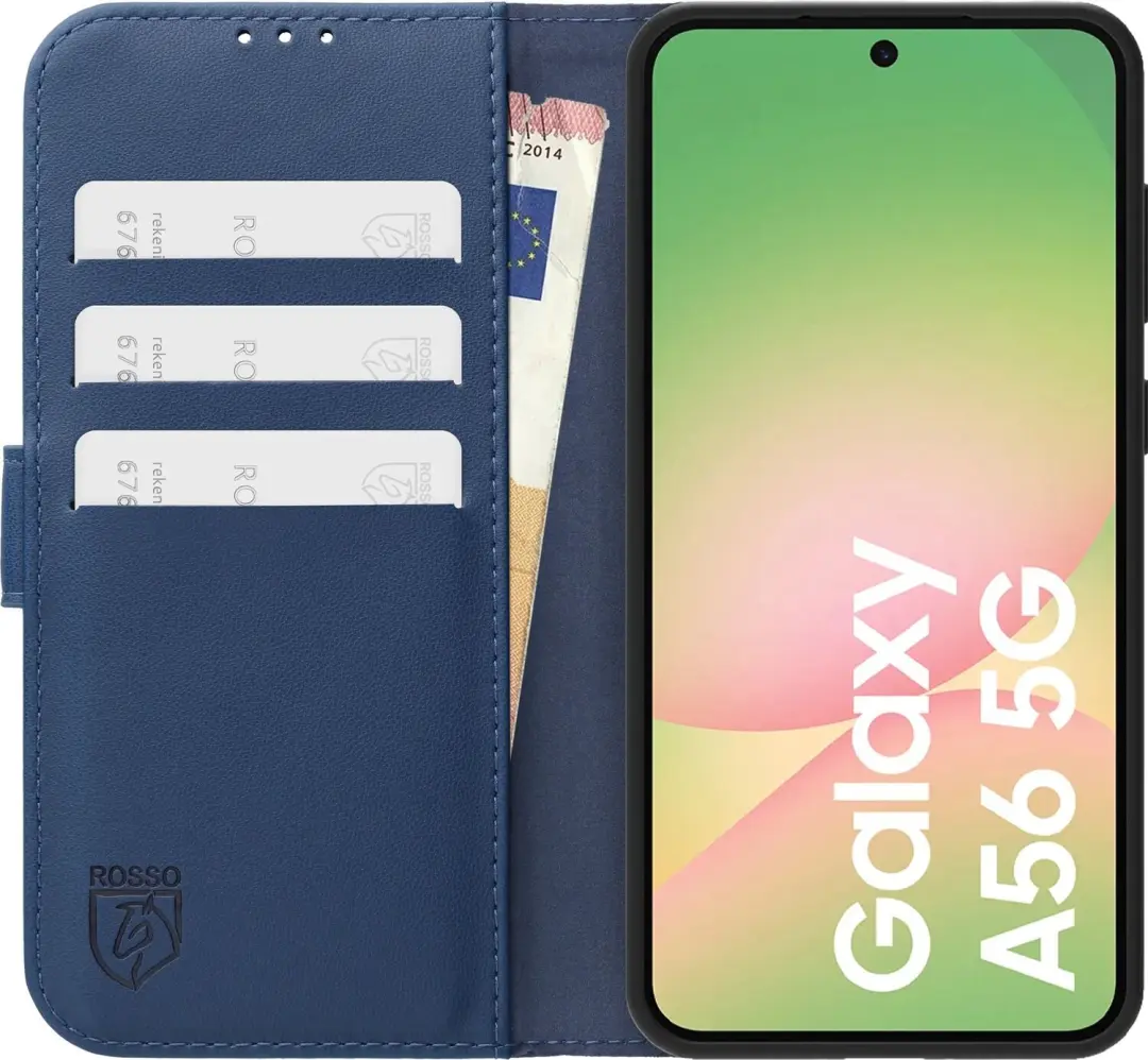 Rosso Element Modern Hoesje Samsung Galaxy A56 - Licht Blauw - afbeelding 4 van 5