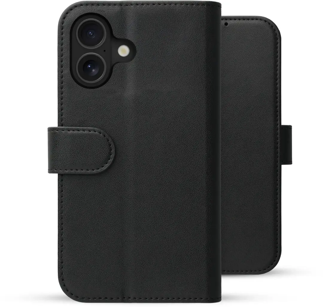 Rosso Element Modern Hoesje Geschikt voor Apple iPhone 17 - Zwart - Luxe Book Case, Portemonnee en Standaard in één - Pasjeshouder - afbeelding 3 van 6
