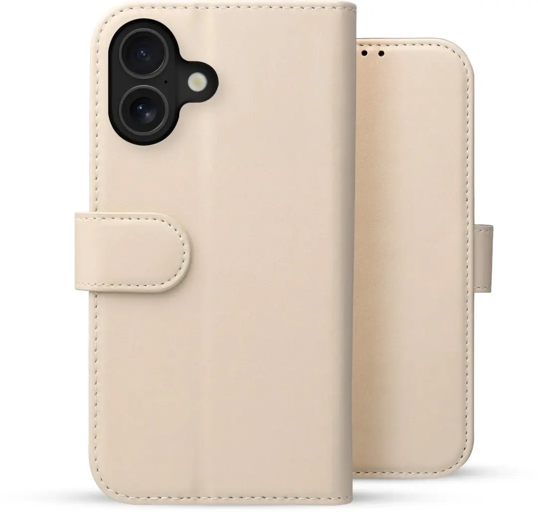 Rosso Element Modern iPhone 17 Hoesje - Book Case Wallet - Beige - afbeelding 2 van 5