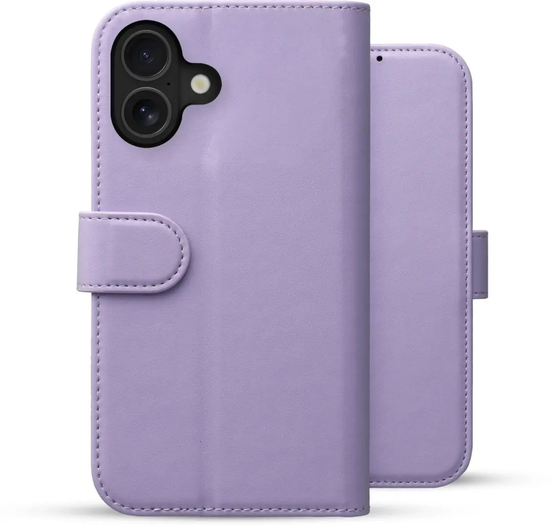 Rosso Element Modern Hoesje iPhone 17 - Book Case Wallet - Paars - afbeelding 2 van 6