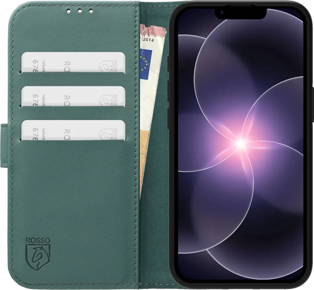 Rosso Element Modern Hoesje iPhone 17e / 16e - Licht Groen - afbeelding 3 van 6