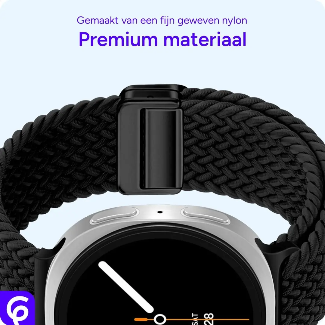 SBG Gevlochten Nylon Bandje Samsung Galaxy Watch 9/8 - afbeelding 4 van 6