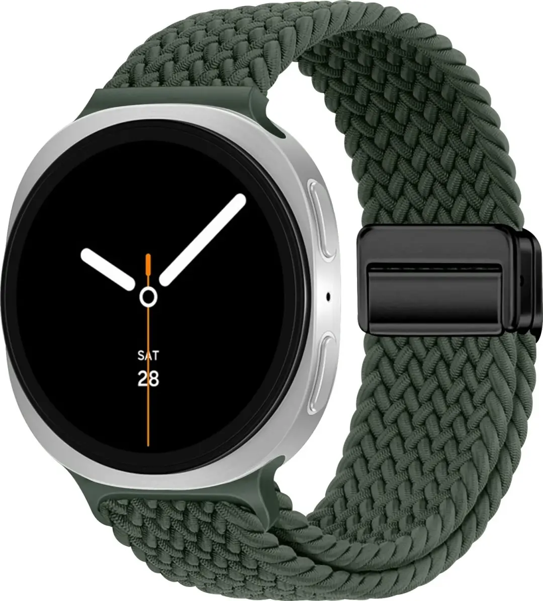 SBG Gevlochten Nylon Bandje Geschikt voor Samsung Galaxy Watch 9 / 8