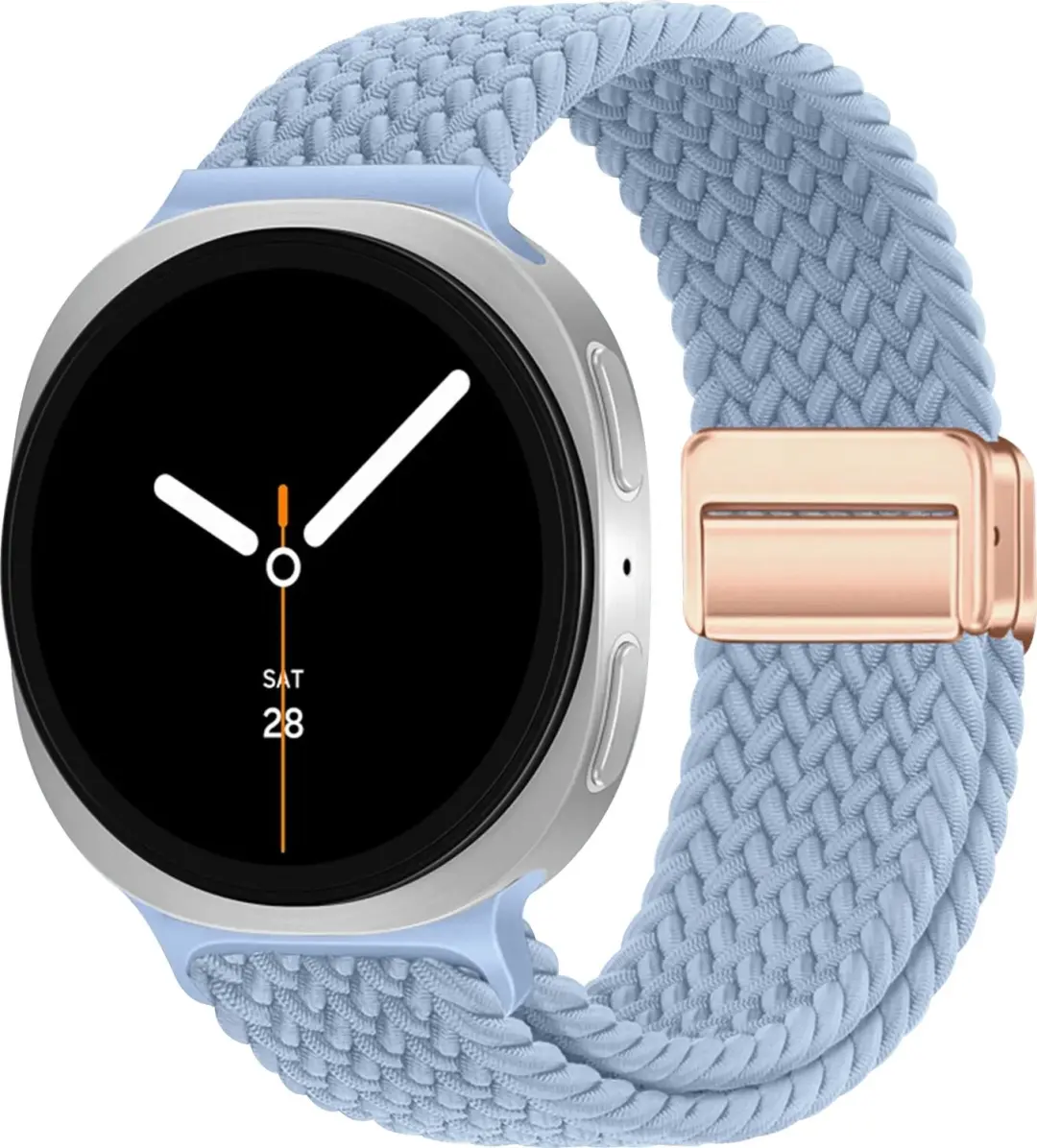 SBG Gevlochten Nylon Bandje Geschikt voor Samsung Galaxy Watch 9 / 8