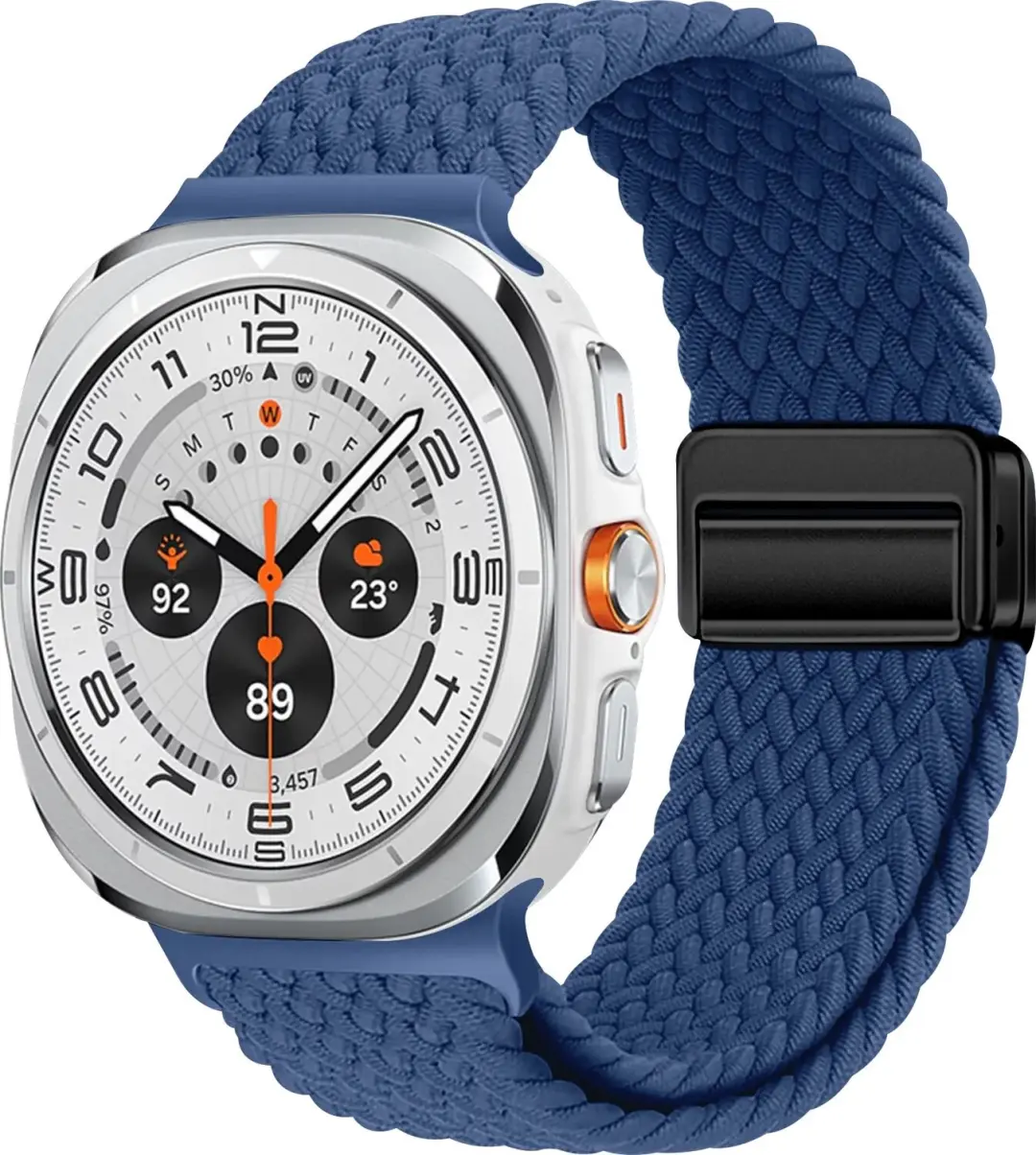 SBG Gevlochten Nylon Bandje Geschikt voor Samsung Galaxy Watch Ultra / Ultra 2