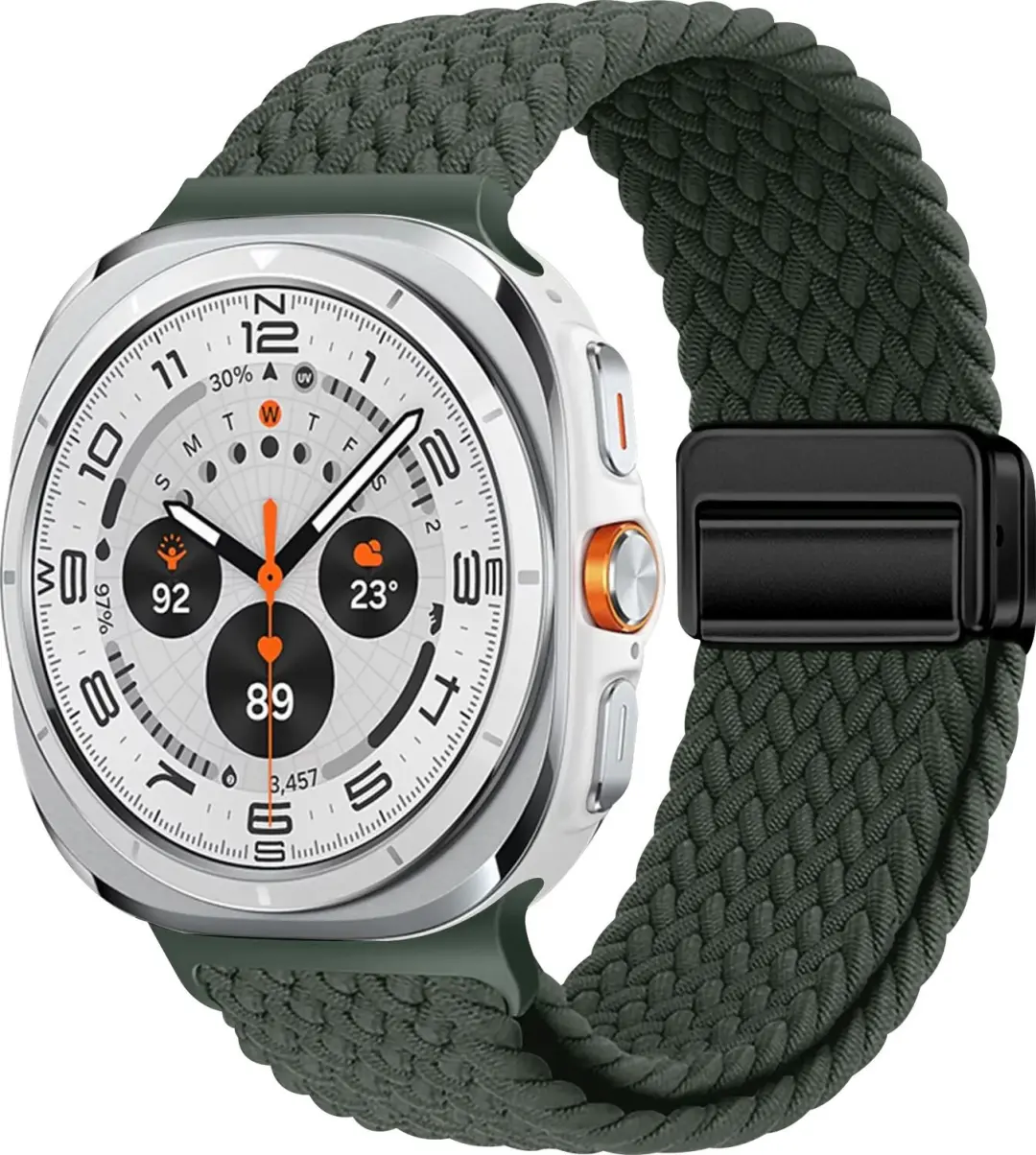 SBG Gevlochten Nylon Bandje Geschikt voor Samsung Galaxy Watch Ultra / Ultra 2