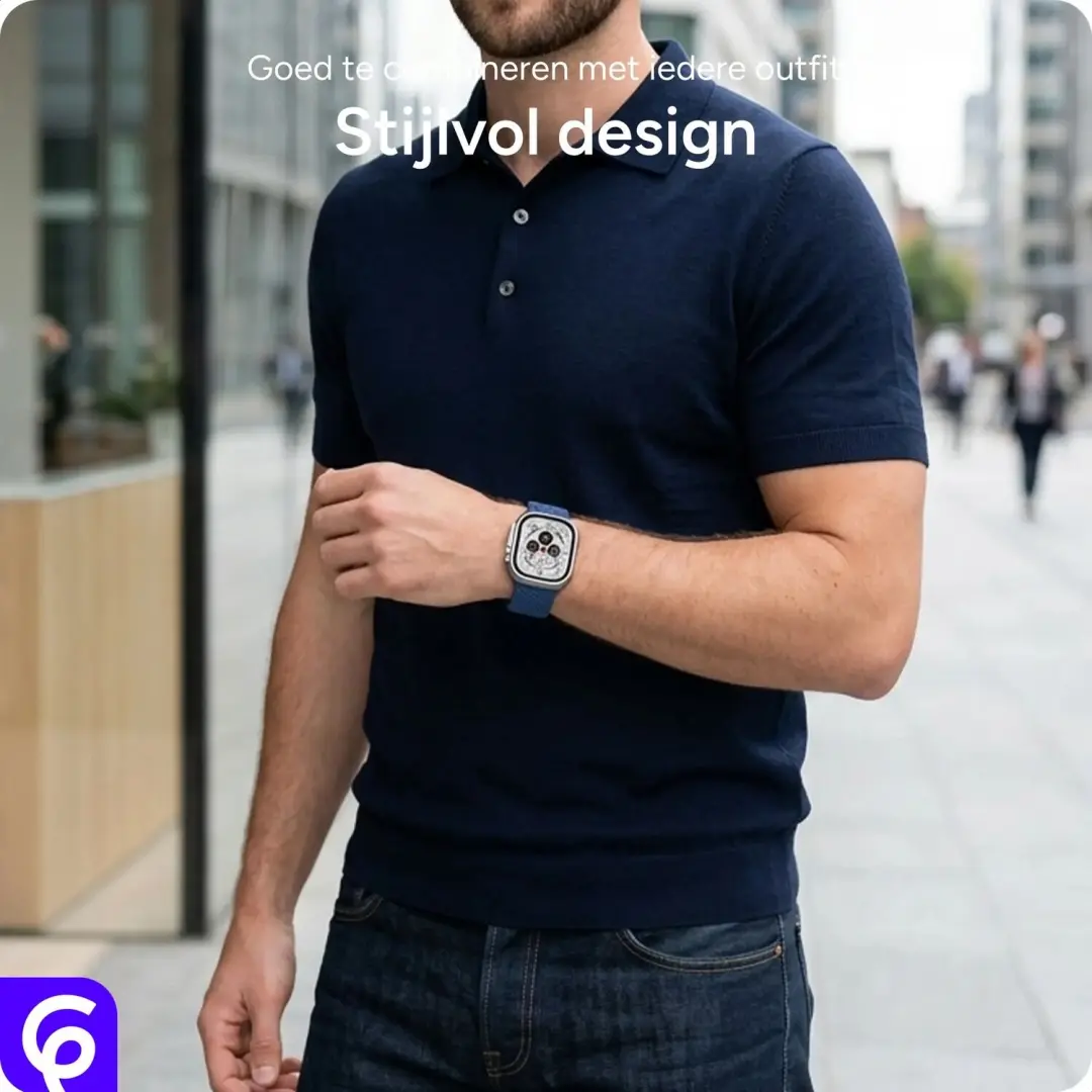 SBG Gevlochten Nylon Bandje Galaxy Watch Ultra/2 - Groen - afbeelding 3 van 6