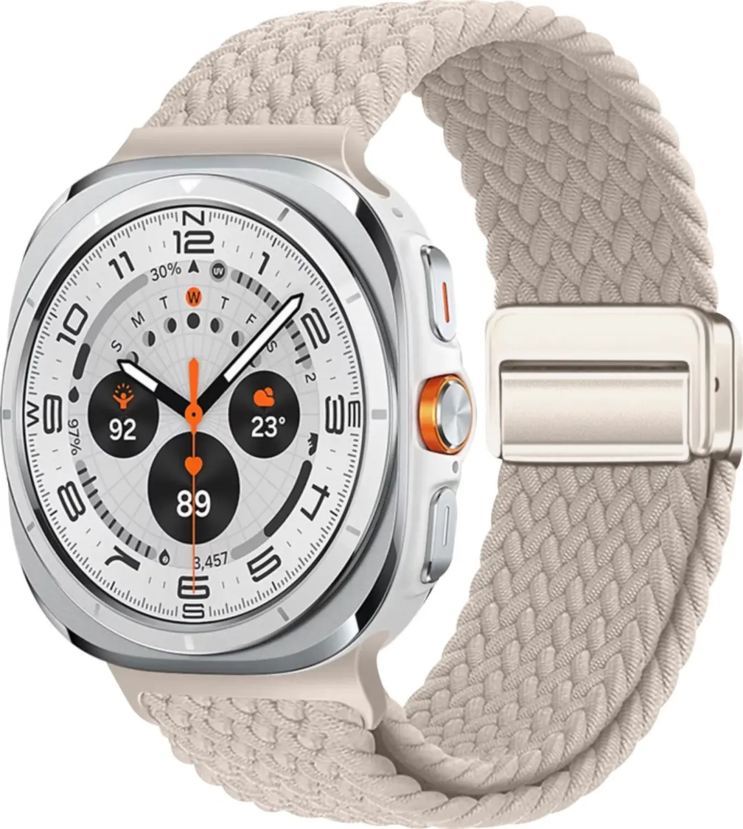 SBG Gevlochten Nylon Bandje Geschikt voor Samsung Galaxy Watch Ultra / Ultra 2
