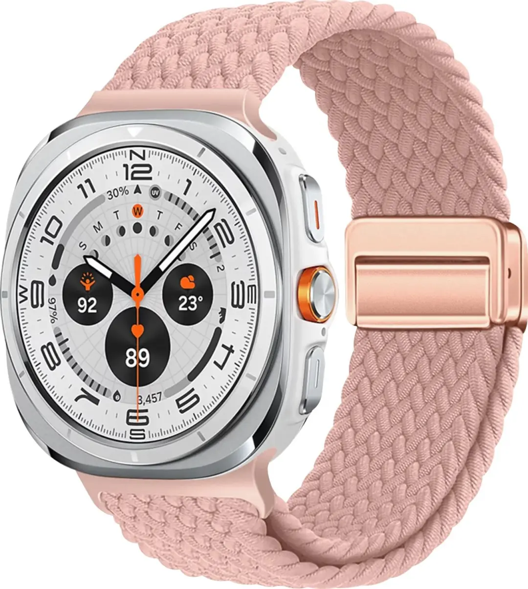 SBG Gevlochten Nylon Bandje Geschikt voor Samsung Galaxy Watch Ultra / Ultra 2