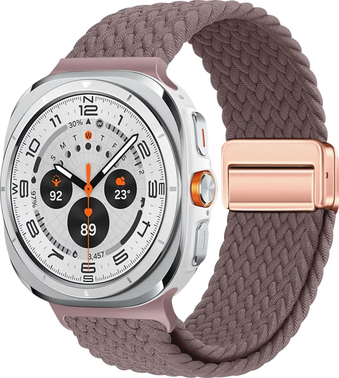 SBG Gevlochten Nylon Bandje Geschikt voor Samsung Galaxy Watch Ultra / Ultra 2