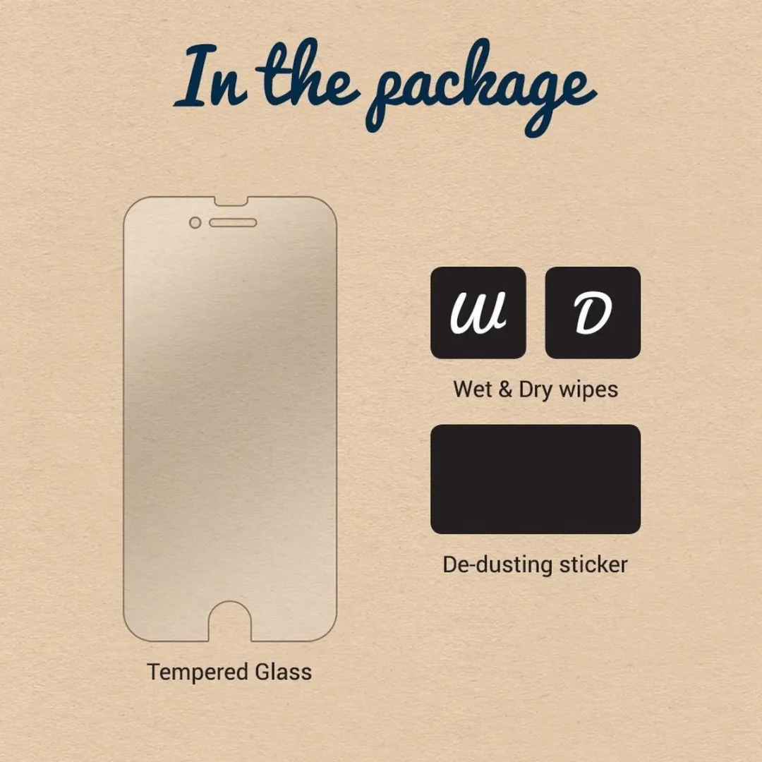 Just in Case iPhone 11 Schermbeschermer - Gekalandeerd Glas - Transparant - afbeelding 6 van 6