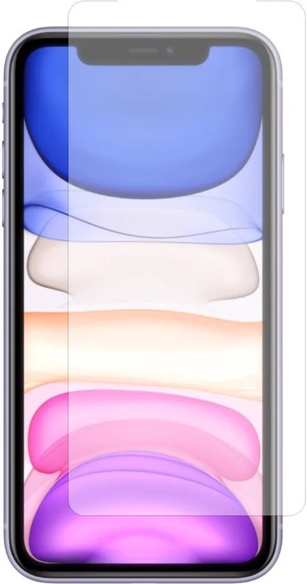 Just in Case iPhone 11 Schermbeschermer - Gekalandeerd Glas - Transparant