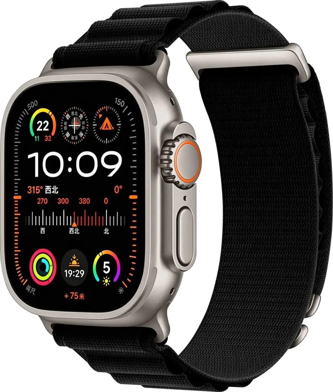 SBG Alpine Nylon Bandje Geschikt voor Apple Watch 1/2/3/4/5/6/7/8/9/10/11/12/SE/
