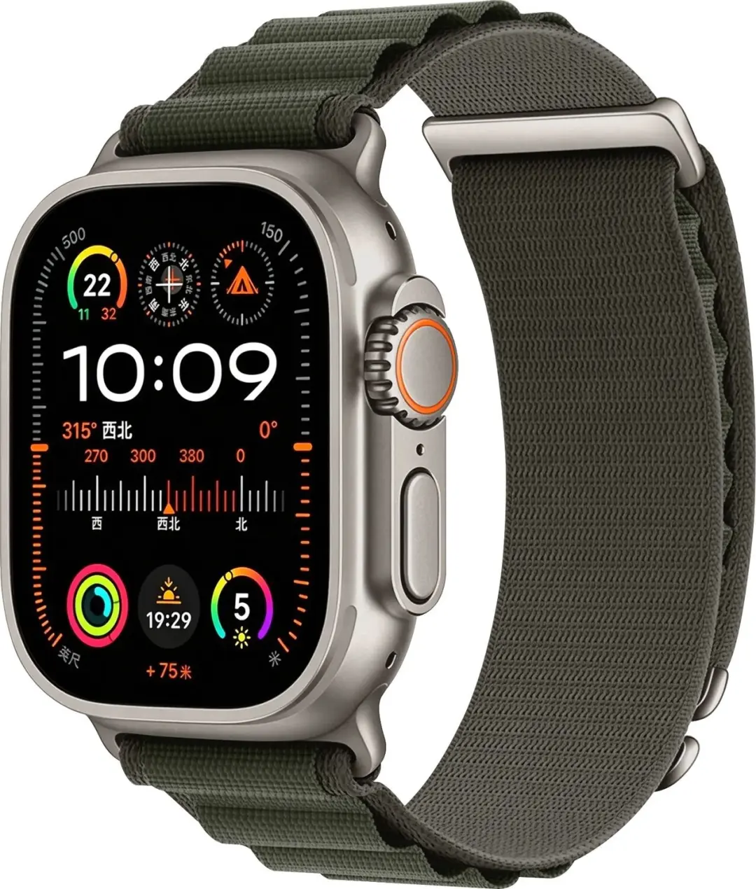 SBG Alpine Nylon Bandje Geschikt voor Apple Watch 1/2/3/4/5/6/7/8/9/10/11/12/SE/