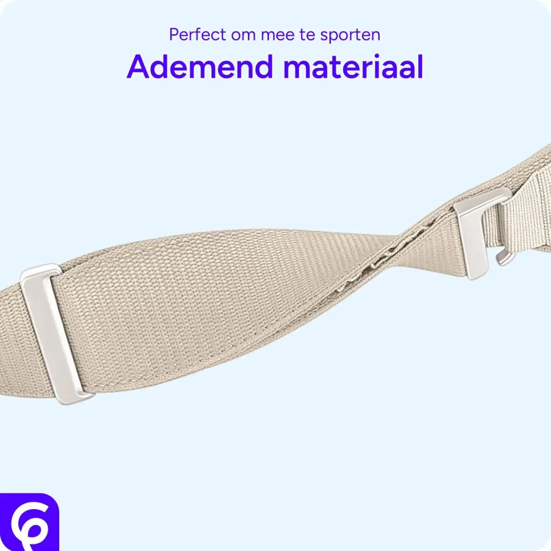 SBG Alpine Nylon Bandje Apple Watch - Sterrenlicht - afbeelding 5 van 6