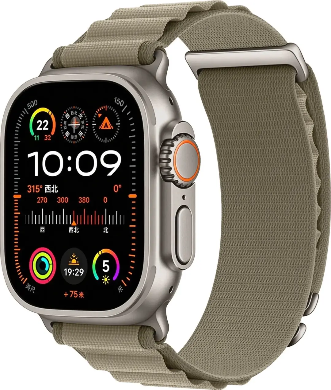 SBG Alpine Nylon Bandje Geschikt voor Apple Watch 1/2/3/4/5/6/7/8/9/10/11/12/SE/