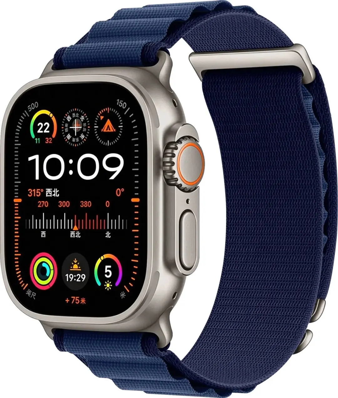 SBG Alpine Nylon Bandje Geschikt voor Apple Watch 1/2/3/4/5/6/7/8/9/10/11/12/SE/