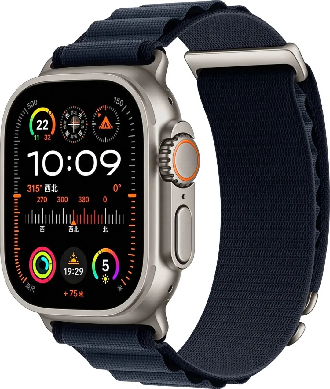 SBG Alpine Nylon Bandje Geschikt voor Apple Watch 1/2/3/4/5/6/7/8/9/10/11/12/SE/
