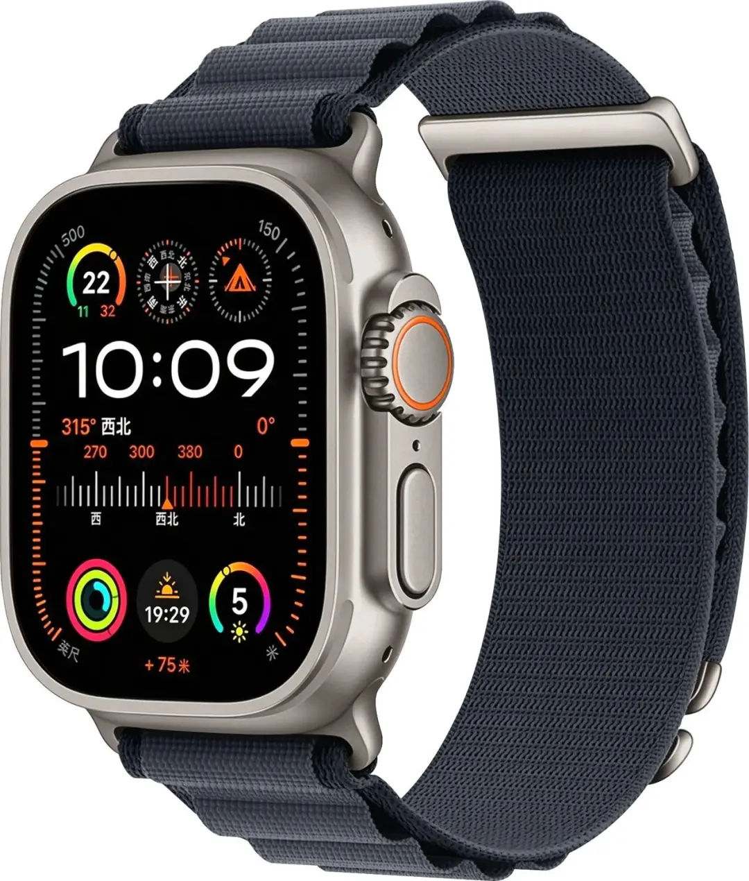 SBG Alpine Nylon Bandje Geschikt voor Apple Watch 1/2/3/4/5/6/7/8/9/10/11/12/SE/