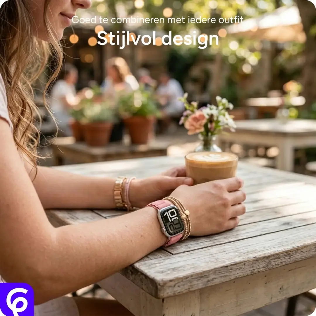SBG Alpine Nylon Bandje Apple Watch - Beige - afbeelding 3 van 6