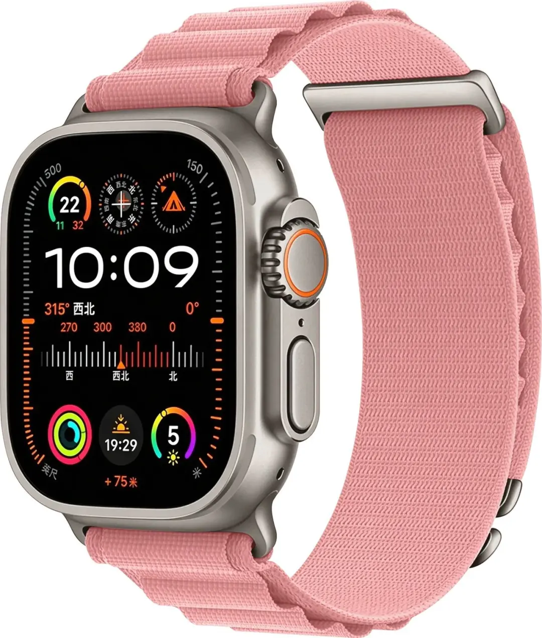 SBG Alpine Nylon Bandje Geschikt voor Apple Watch 1/2/3/4/5/6/7/8/9/10/11/12/SE/