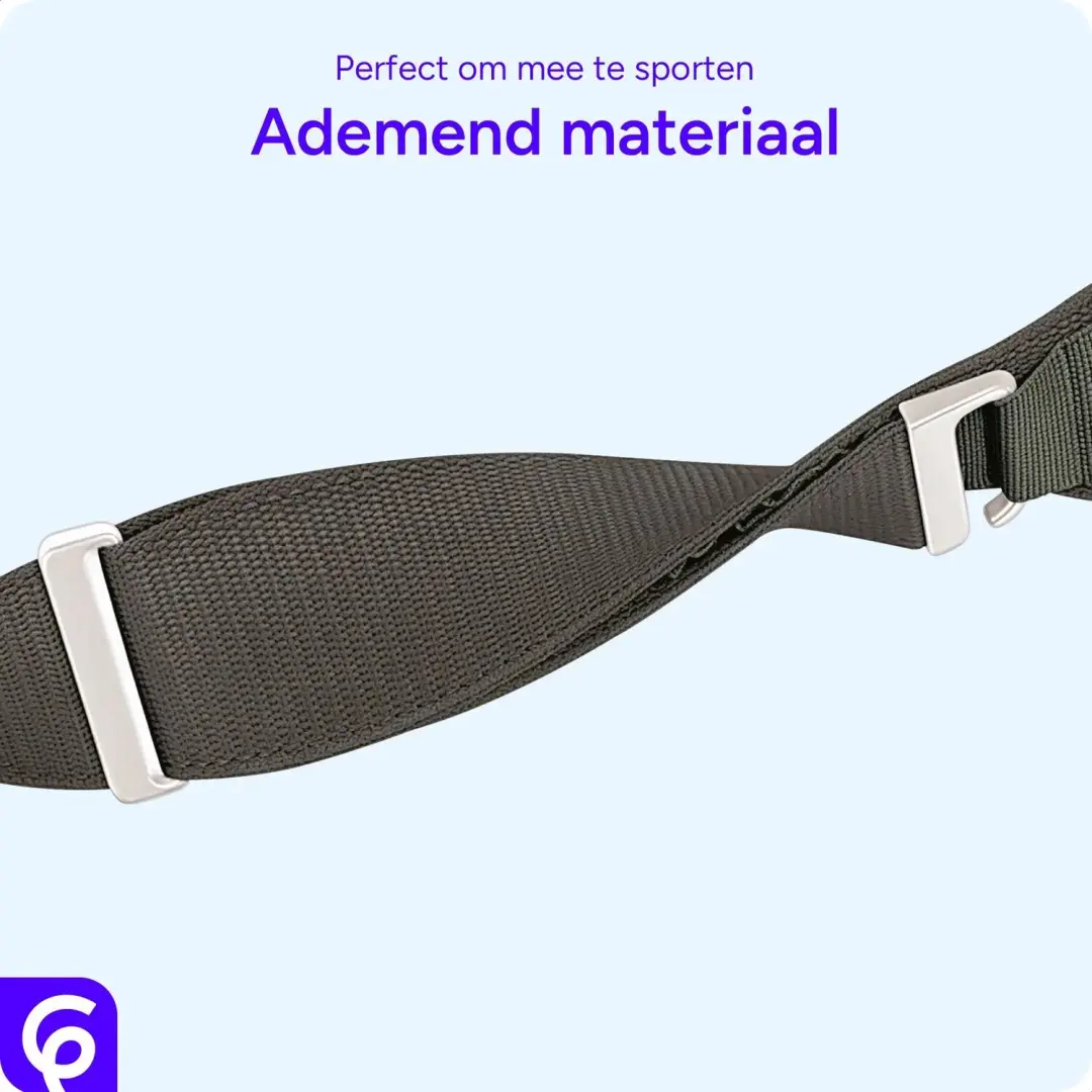 SBG Alpine Nylon Apple Watch Bandje - 38/40/41/42mm - Groen - afbeelding 4 van 6