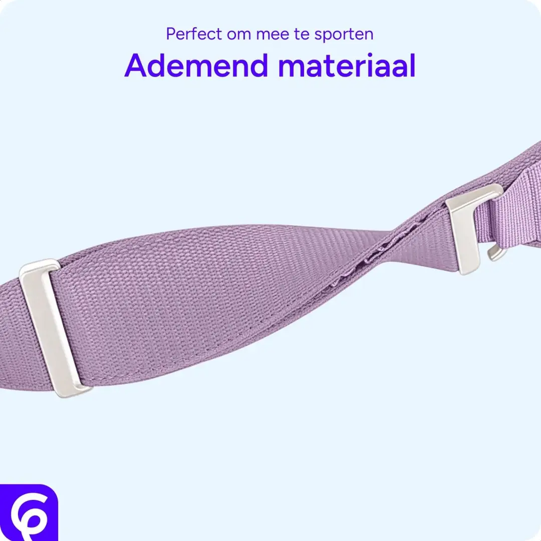 SBG Alpine Nylon Bandje Apple Watch - Lavender Purple - afbeelding 4 van 6