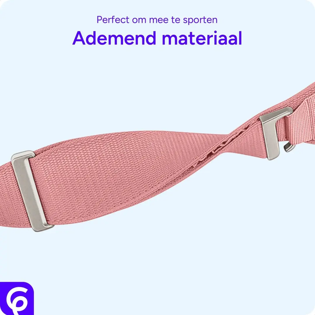 SBG Alpine Nylon Bandje Apple Watch - 38/40/41/42mm - Beige - afbeelding 5 van 6