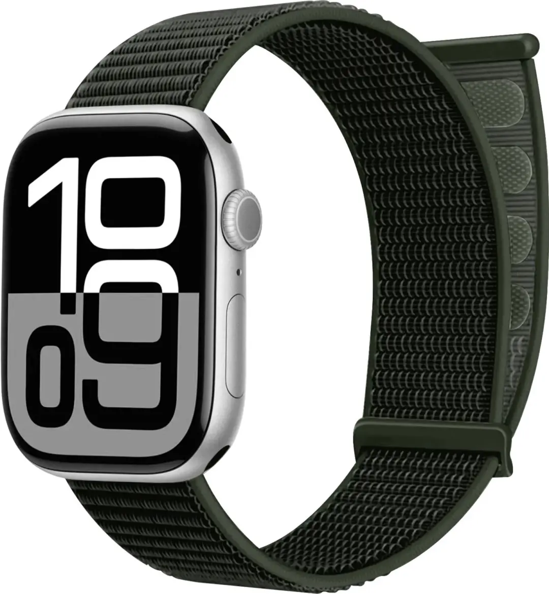SBG Nylon Loop Bandje Geschikt voor Apple Watch 1/2/3/4/5/6/7/8/9/10/11/12/SE/Ul