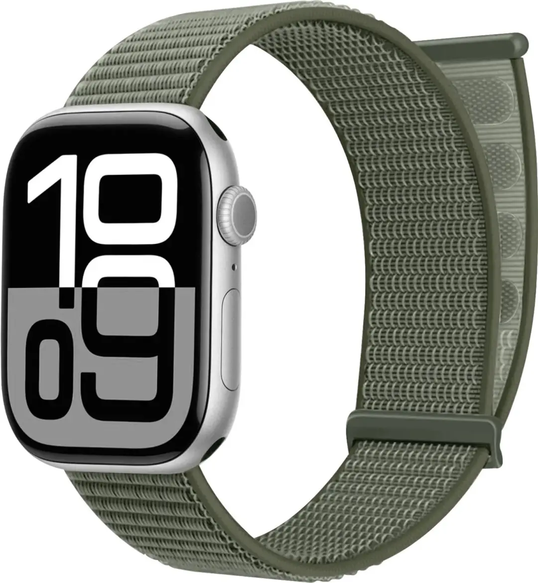 SBG Nylon Loop Bandje Geschikt voor Apple Watch 1/2/3/4/5/6/7/8/9/10/11/12/SE/Ul