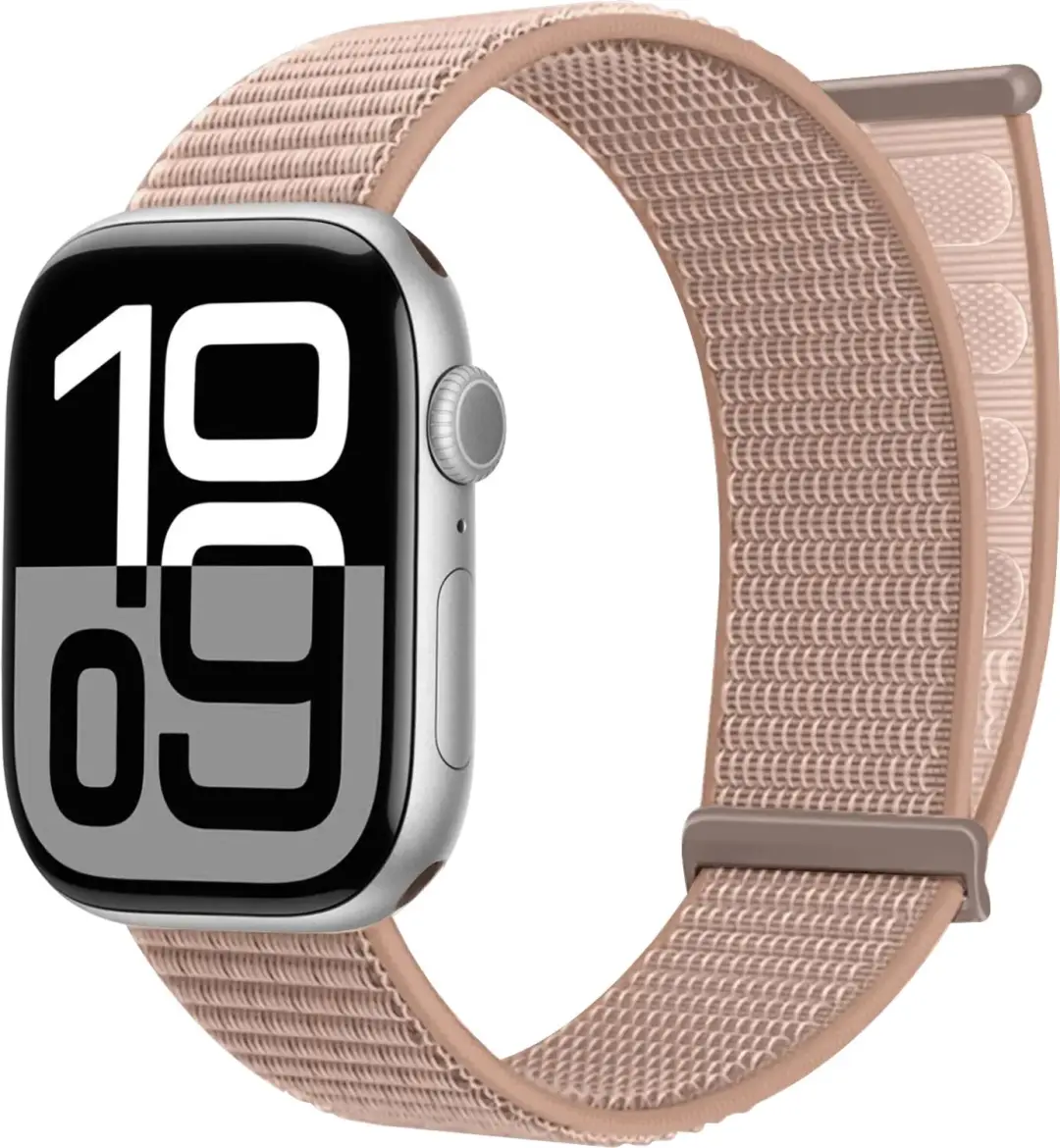 SBG Nylon Loop Bandje Geschikt voor Apple Watch 1/2/3/4/5/6/7/8/9/10/11/12/SE/Ul