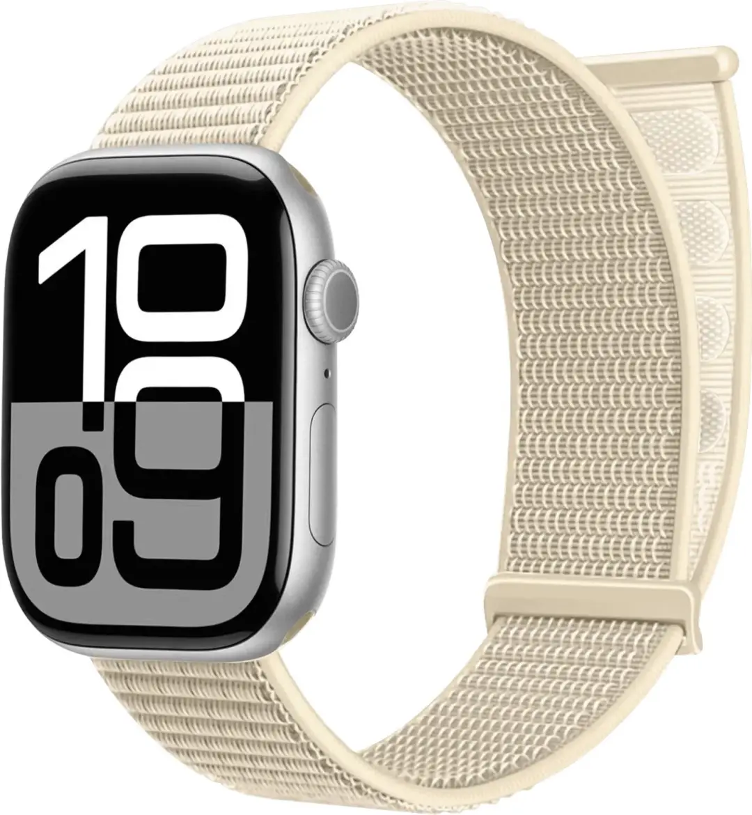 SBG Nylon Loop Bandje Geschikt voor Apple Watch 1/2/3/4/5/6/7/8/9/10/11/12/SE