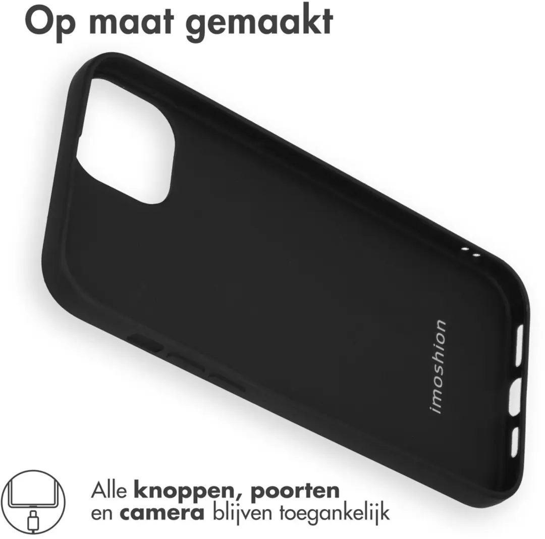 imoshion Color Backcover iPhone 15 Plus - Zwart - afbeelding 5 van 6