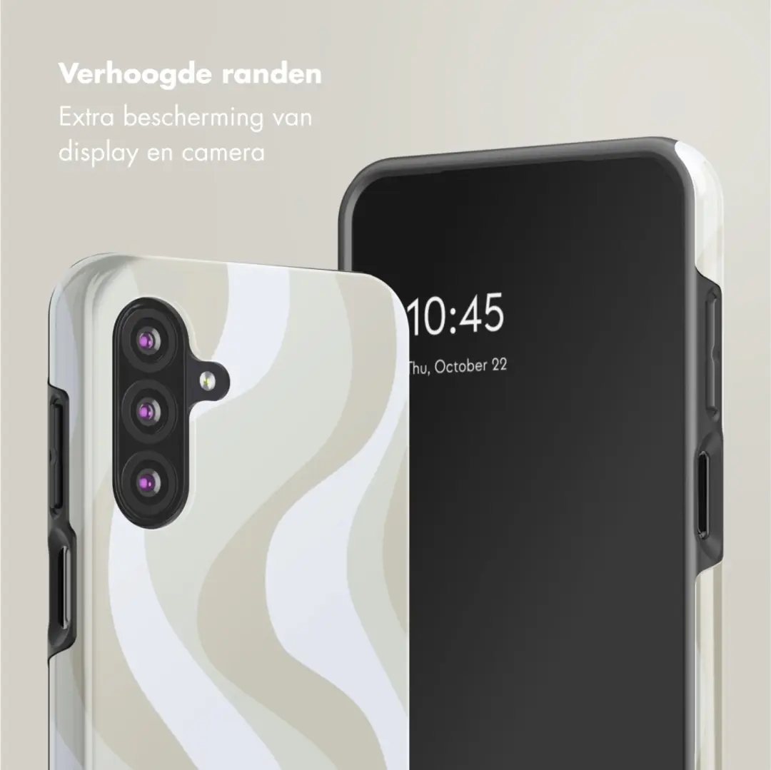 Selencia Vivid Hoesje Galaxy A26 - Desert Waves Beige - afbeelding 5 van 6
