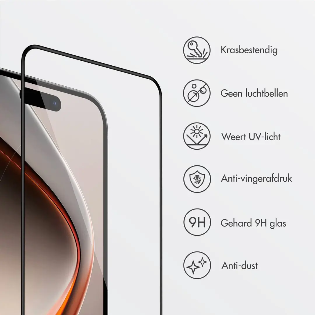 Accezz Screenprotector Apple iPhone Duo - SH00100486 - afbeelding 3 van 6