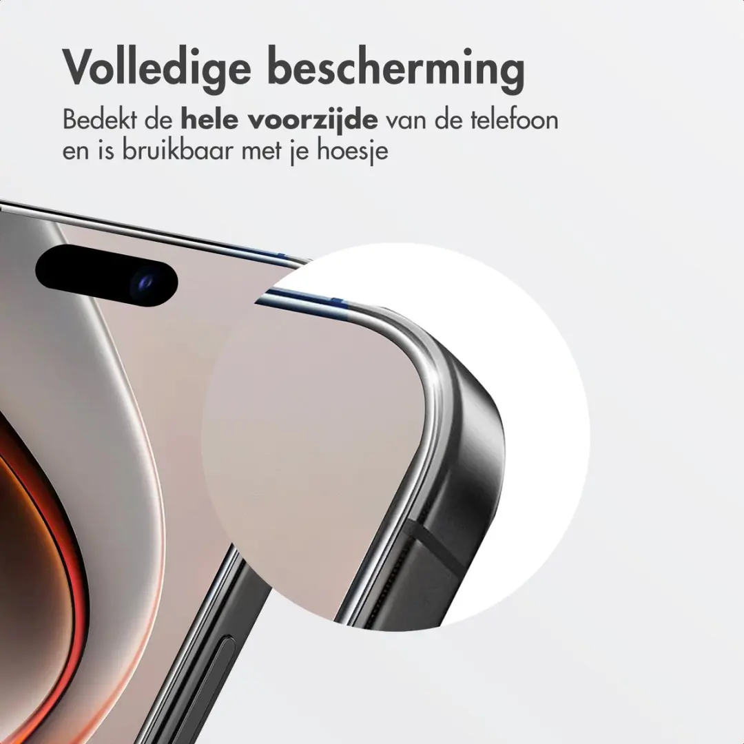 Accezz Screenprotector Apple iPhone Duo - SH00100486 - afbeelding 5 van 6