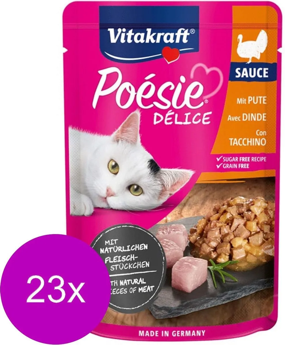 Vitakraft Poésie Deli Sauce Kalkoen 85g